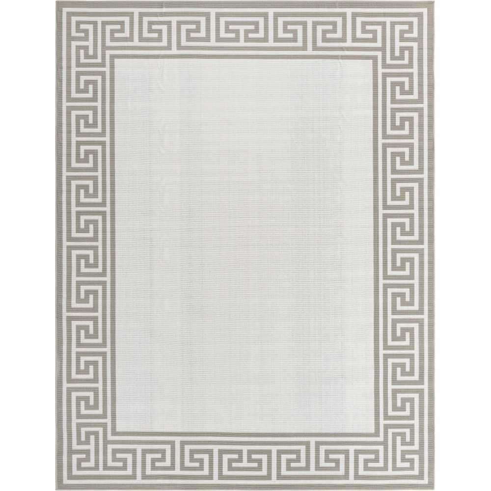 Rug Unique Loom Outdoor Coastal Ivory Rectangular 7' 10 x 10' 0