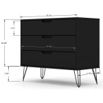 Rockefeller Tall 5-Drawer Dresser and Standard 3-Drawer Dresser in Black