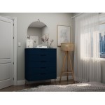 Rockefeller 5-Drawer Tall Dresser in Tatiana Midnight Blue