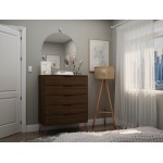 Rockefeller 5-Drawer Tall Dresser in Brown