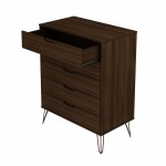 Rockefeller 5-Drawer Tall Dresser in Brown