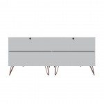 Rockefeller 6-Drawer Double Low Dresser in White