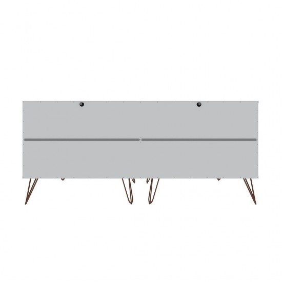 Rockefeller 6-Drawer Double Low Dresser in White