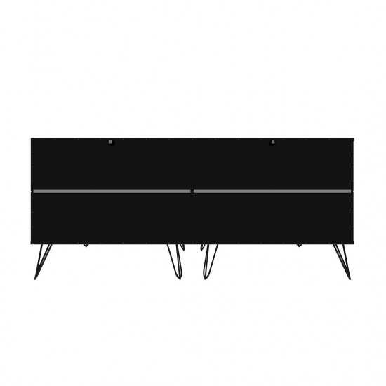 Rockefeller 6-Drawer Double Low Dresser in Black