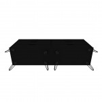 Rockefeller 6-Drawer Double Low Dresser in Black