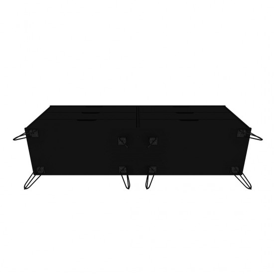 Rockefeller 6-Drawer Double Low Dresser in Black