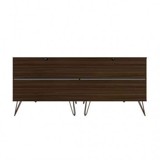 Rockefeller 6-Drawer Double Low Dresser in Brown