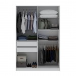 Gramercy 2-Section Wardrobe Closet in White