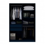 Gramercy 2-Section Wardrobe Closet in Tatiana Midnight Blue