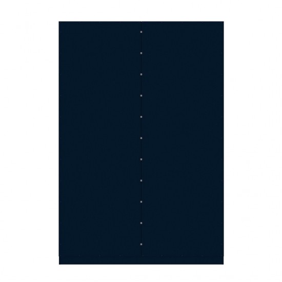 Gramercy 2-Section Wardrobe Closet in Tatiana Midnight Blue