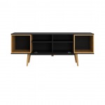 Theodore 62.99 TV Stand in Black and Cinnamon