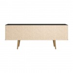 Theodore 62.99 TV Stand in Black and Cinnamon