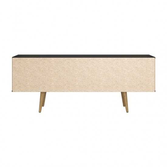 Theodore 62.99 TV Stand in Black and Cinnamon