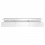 Cabrini 71.25 Half Floating Entertainment Center in White Gloss