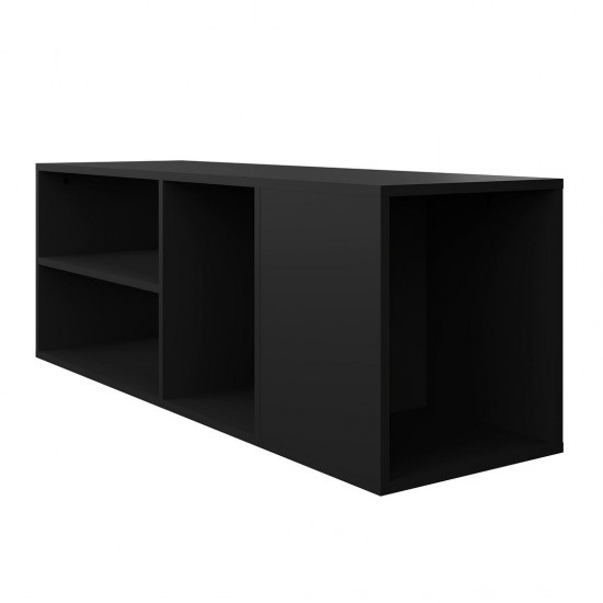 Minetta 46" Floating Entertainment Center in Black