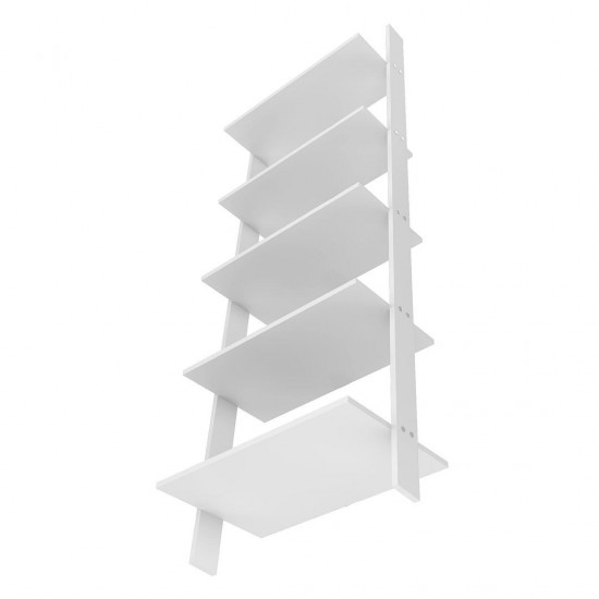 Cooper Ladder Bookcase in White