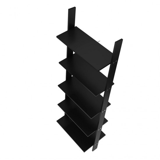 Cooper Ladder Bookcase in Black