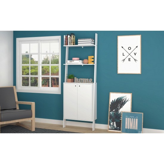 Cooper Ladder Display Cabinet in White