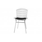 Madeline Chair in Silver and Black