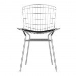 Madeline Chair in Silver and Black