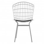 Madeline Chair in Silver and Black