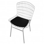 Madeline Chair in Silver and Black