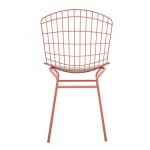 Madeline Chair in Rose Pink Gold and White