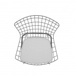 Madeline Chair in Charcoal Grey and White