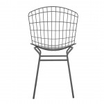 Madeline Chair in Charcoal Grey and White