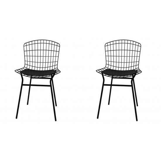 Madeline Chair, Set of 2 in Black