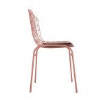 Madeline Chair, Set of 2 in Rose Pink Gold and Black