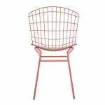 Madeline Chair, Set of 2 in Rose Pink Gold and White