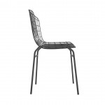 Madeline Chair, Set of 2 in Charcoal Grey and White