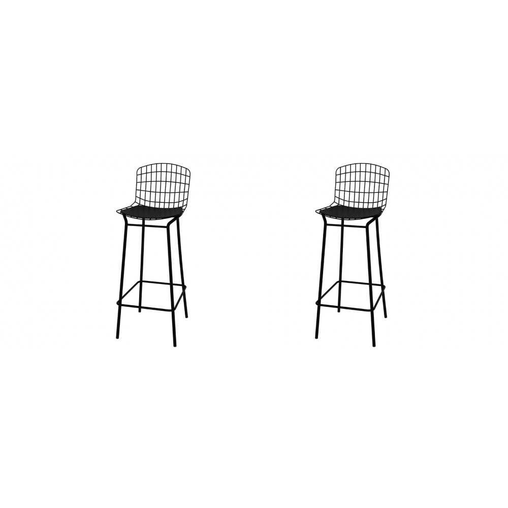 Madeline Barstool, Set of 2 in Black