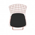 Madeline Barstool, Set of 2 in Rose Pink Gold and Black