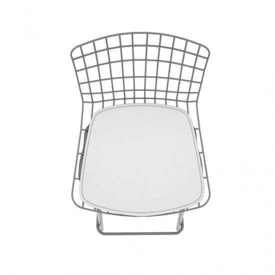 Madeline Barstool, Set of 2 in Charcoal Grey and White