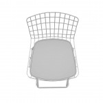 Madeline Barstool, Set of 3 in Silver and White