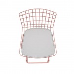 Madeline Barstool, Set of 3 in Rose Pink Gold and White