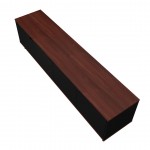 Mosholu 77.04 TV Stand in Black and Nut Brown