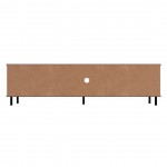 Mosholu 77.04 TV Stand in Black and Nut Brown