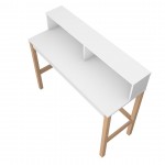 Bowery Desk in White and Oak