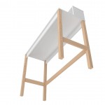 Bowery Desk in White and Oak
