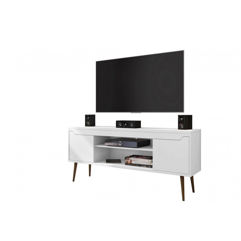 Bradley 62.99 TV Stand White