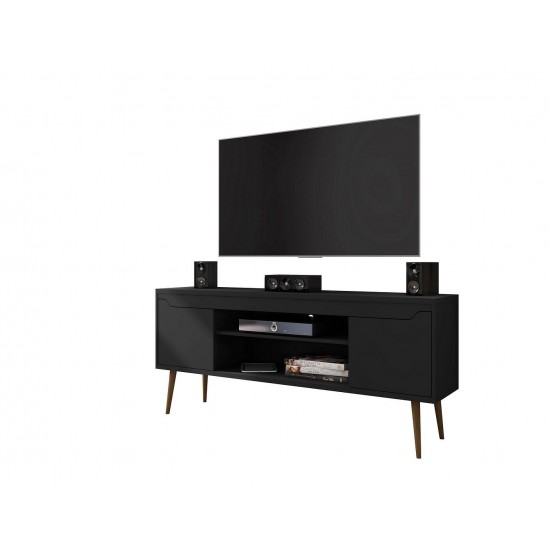 Bradley 62.99 TV Stand Black