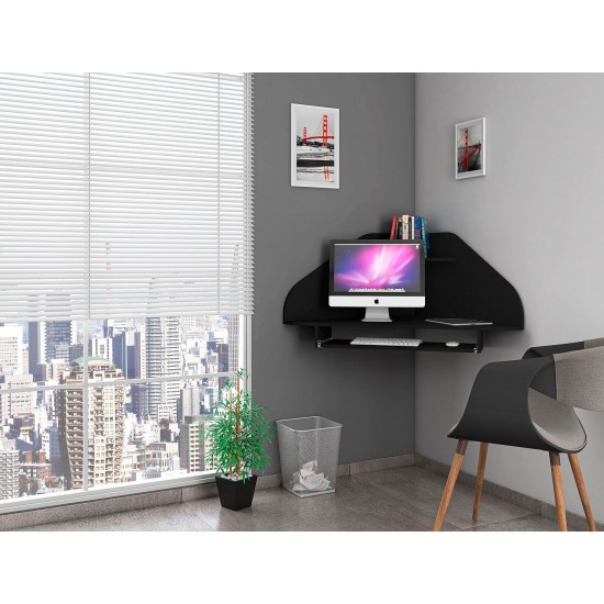 Bradley Corner Desk Black