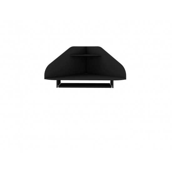 Bradley Floating Corner Desk Black