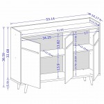 Bradley 53.54 Buffet Stand Off White