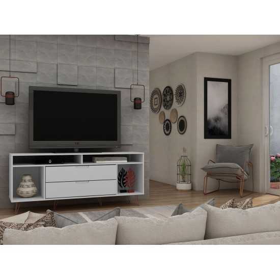 Rockefeller 62.99 TV Stand in White