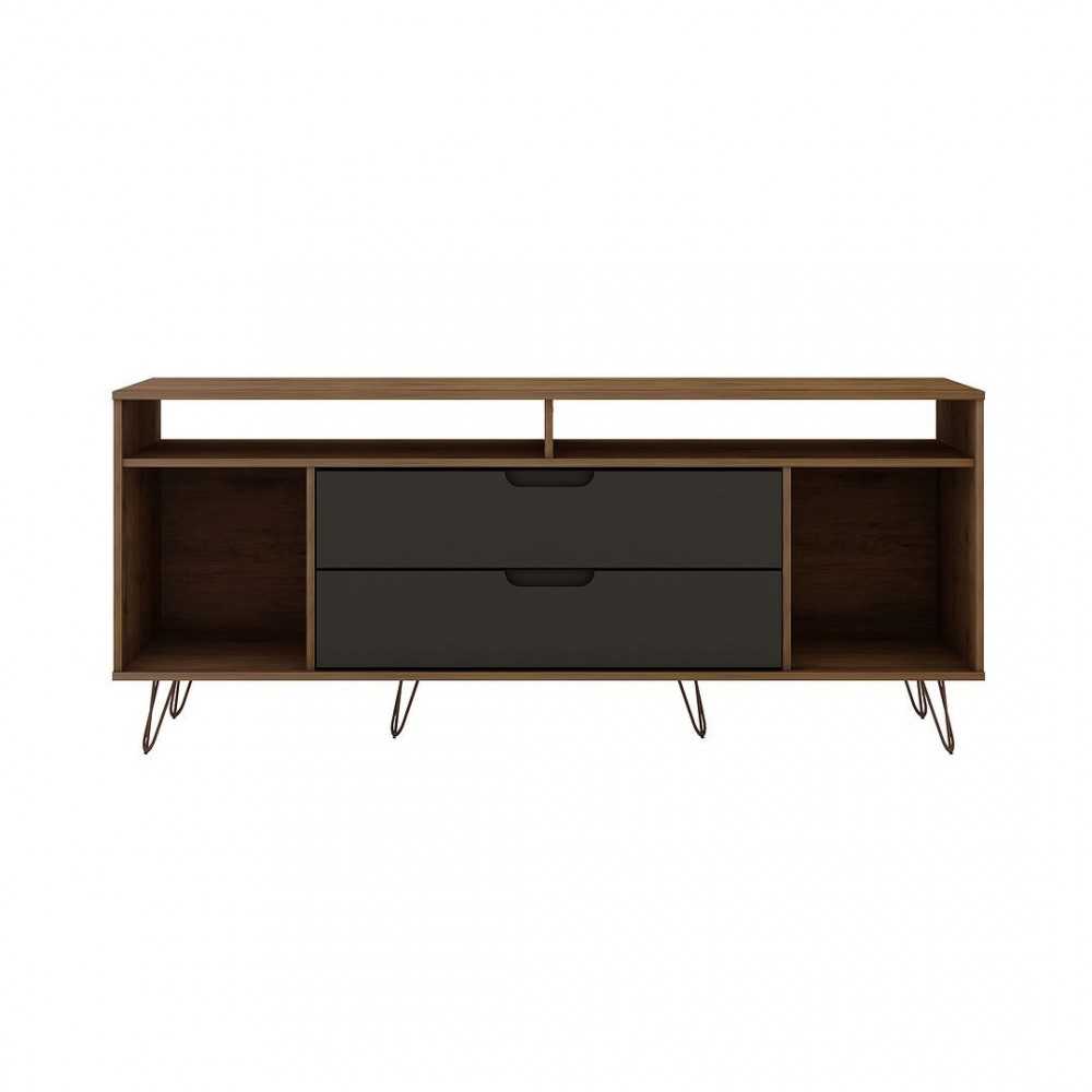 Rockefeller 62.99 TV Stand in Nature and Textured Grey