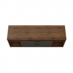 Rockefeller 62.99 TV Stand in Nature and Textured Grey